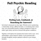Full Psychic Tarot Reading